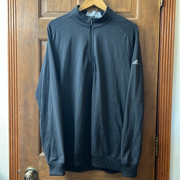 NWOT Men’s Adidas Golf Half Zip Pullover, Large, Gray - Picture 2 of 5